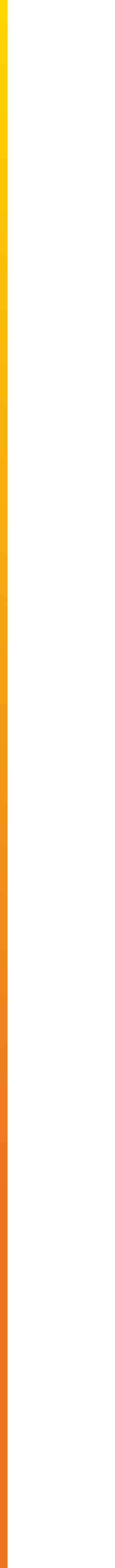 A vertical gradient bar transitioning from yellow at the top to dark orange at the bottom.